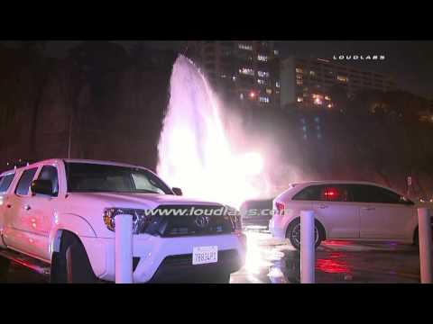 PCH Hydrant Crash with Injury / Santa Monica RAW FOOTAGE