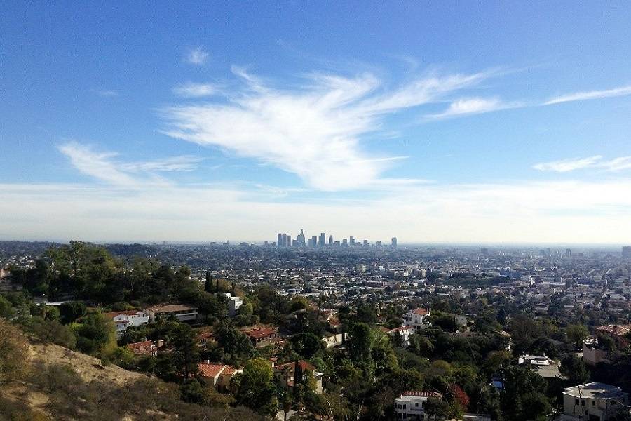 Skyline view of Los Angeles