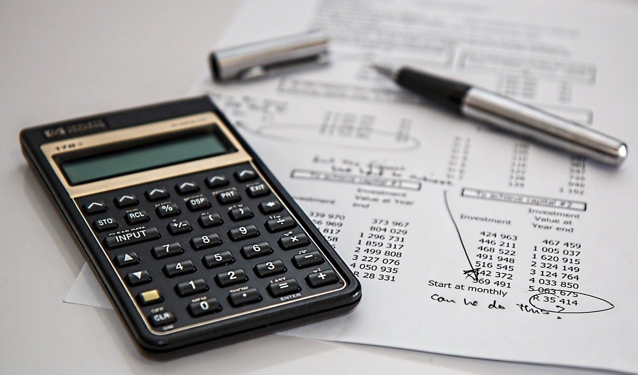 Document containing calculated personal injury settlement amount