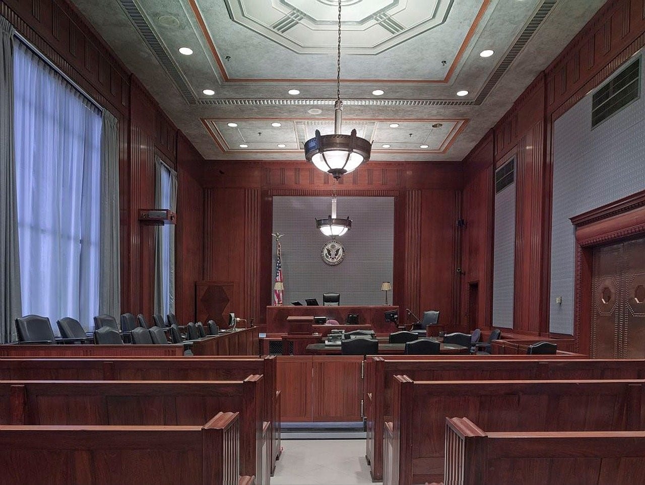 A California court room