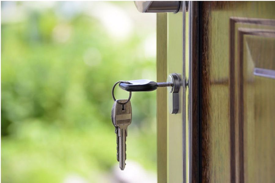 Key in door